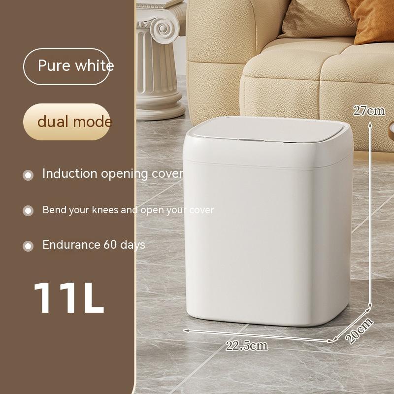 Smart Trash can with lid for bedroom, living room or Kitchen or use it as storage box.