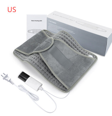 Heated Back Support Belt with Adjustable Temperature, Waist Brace for Warmth, Abdomen Warmer, and Lumbar Support Pad.