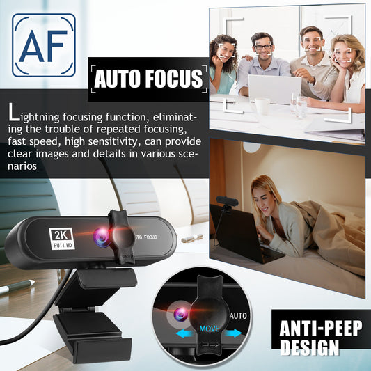 Beauty 4K Auto Focus Computer Camera Network USB Live Webcam