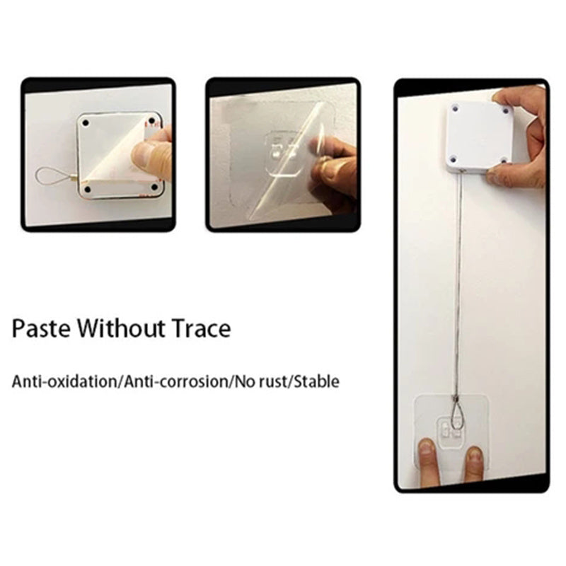 Automatic Door Closer Punch-Free Soft Close Door Closers for Sliding Door Glass Door 500g-1000g Tension Closing Device