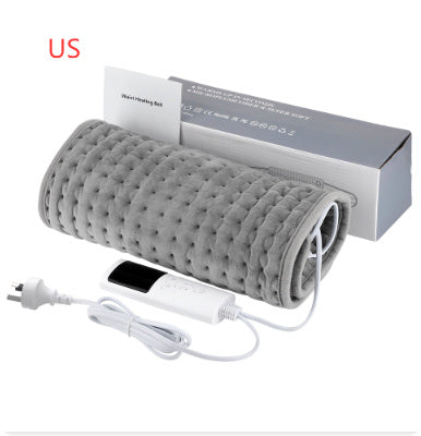 Heated Back Support Belt with Adjustable Temperature, Waist Brace for Warmth, Abdomen Warmer, and Lumbar Support Pad.