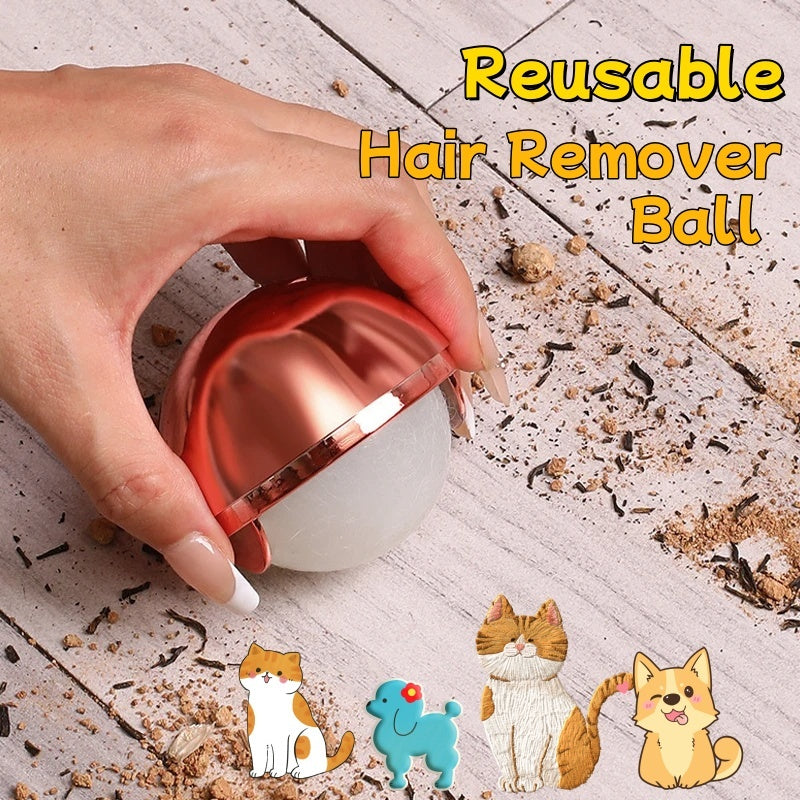 Reusable Hair Remover Ball for Pet Hair, Lint, and Dust - Perfect for Cleaning Clothes. Washable Sticky Gel Lint Rollers Tool For Cat Dog