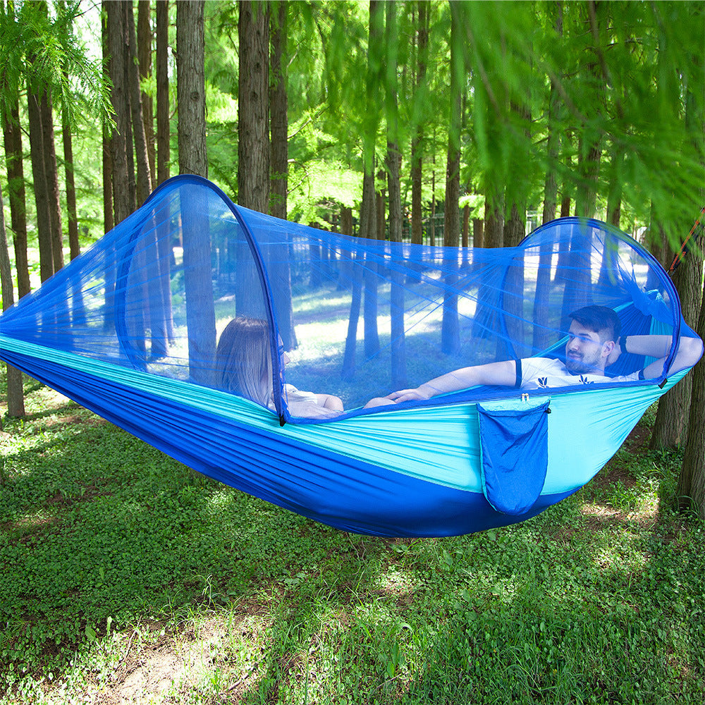 Fully Automatic Quick Opening Hammock with Mosquito Net