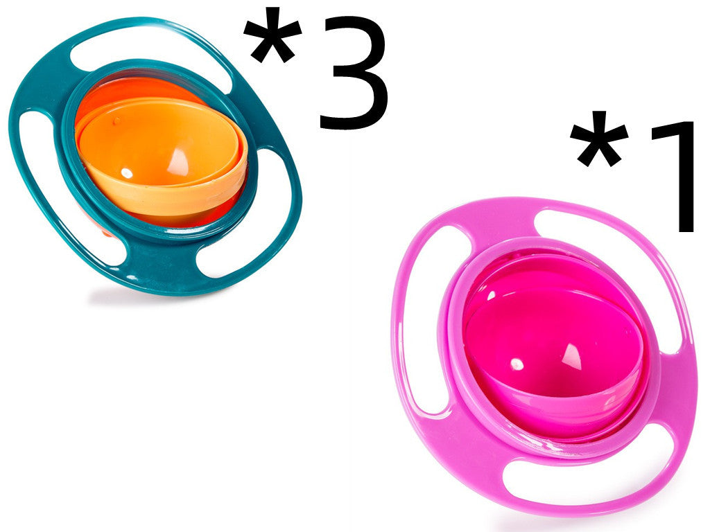 360° Rotating Universal Baby Spill-Proof Bowl Dishes