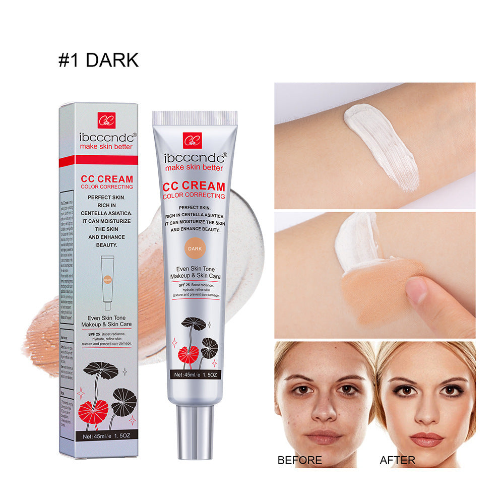 Moisturizing and Correcting CC Cream with Waterproof and Anti-sweat Properties for Makeup Before Concealer Lasting Women Makeup Protect Skin Erborian Make