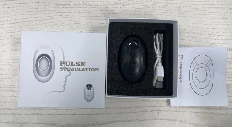 Handheld Sleep Aid Device with Microcurrent Technology for Intelligent Relief of Anxiety, Depression, and Faster Sleep. Sleeper Therapy Insomnia Device