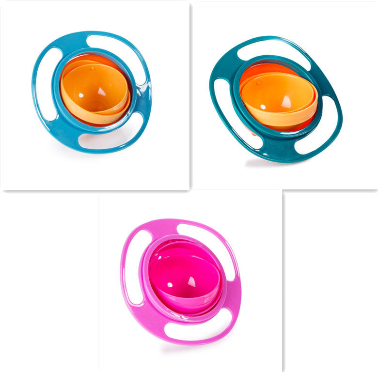 360° Rotating Universal Baby Spill-Proof Bowl Dishes