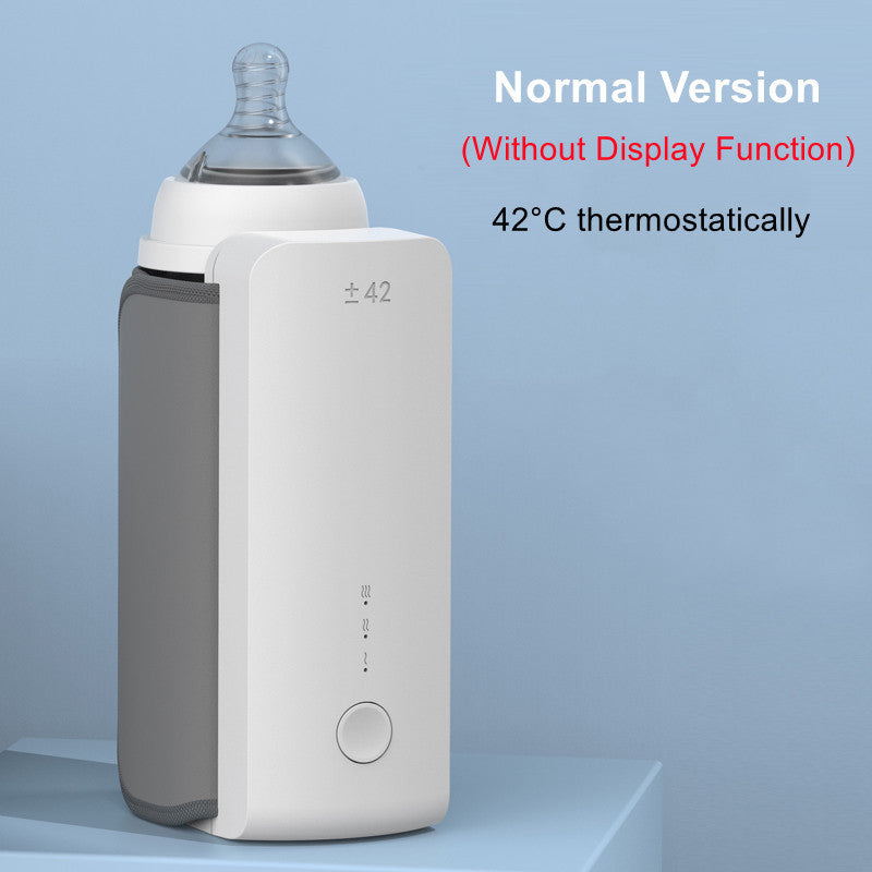 Portable Wireless Rechargeable Baby Bottle Warmer USB Charging and Heating Bag Portable Constant Temperature Milk Warmer Universal Bottle Insulation Sleeve