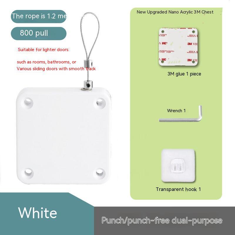 Automatic Door Closer Punch-Free Soft Close Door Closers for Sliding Door Glass Door 500g-1000g Tension Closing Device