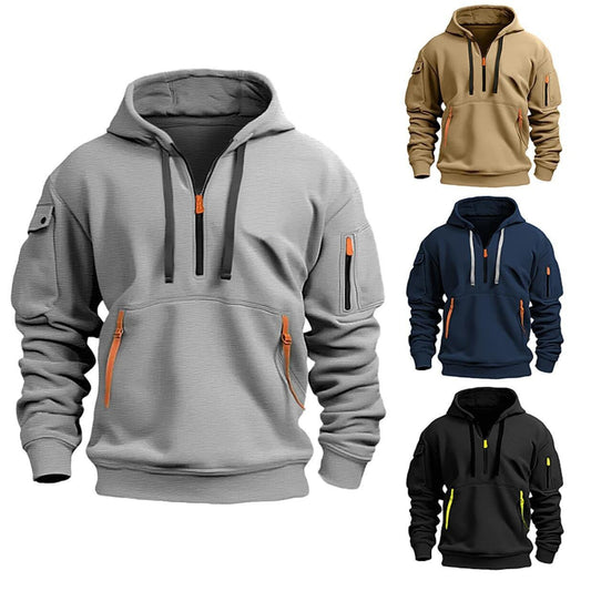 Dropped shoulder hooded sweatshirt for men and women, available in plus sizes. Loose pullover design with a trendy, fashionable style.