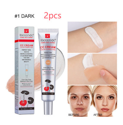 Moisturizing and Correcting CC Cream with Waterproof and Anti-sweat Properties for Makeup Before Concealer Lasting Women Makeup Protect Skin Erborian Make