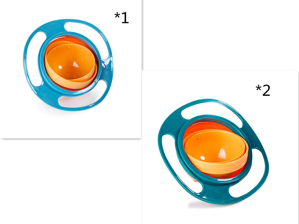360° Rotating Universal Baby Spill-Proof Bowl Dishes