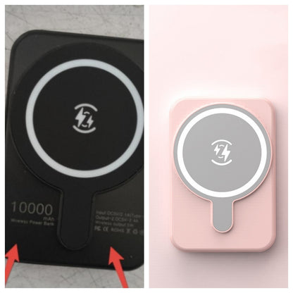 Mini Fast-Charging Magnetic Wireless Power Bank, 5000mAh, Portable.