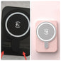 Mini Fast-Charging Magnetic Wireless Power Bank, 5000mAh, Portable.