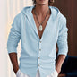 Slim-fit Hooded Cardigan Casual Shirt for Men