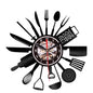 Vinyl record wall clock