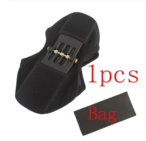 High-quality knee brace with patella booster and spring support, perfect for mountaineering, squats, and sports activities.