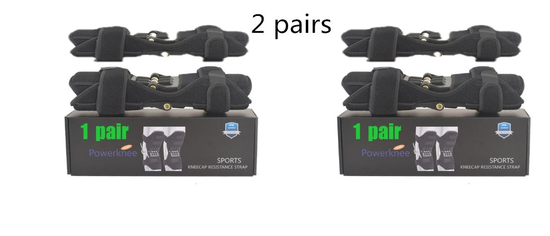 High-quality knee brace with patella booster and spring support, perfect for mountaineering, squats, and sports activities.