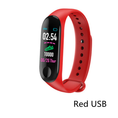 Compatible With, Smart Bracelet Heart Rate and Blood Pressure Exercise Meter Step Information Push Smart Reminder Color Bracelet