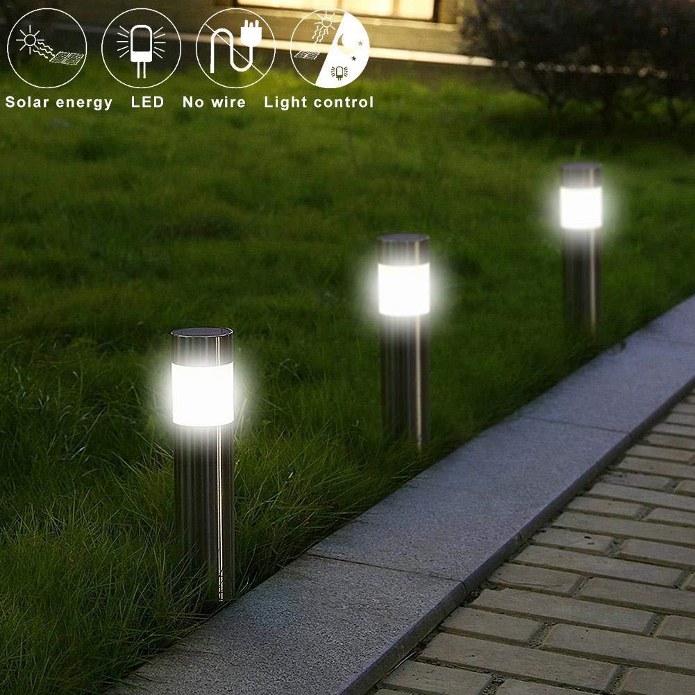 Cylindrical solar lawn light