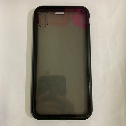 Anti-peep Magnetic Protective Phone Case with Privacy Glass and Magnetic Shell.