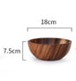 Kitchen natural wooden bowl, perfect for household use as a fruit bowl or salad bowl. Suitable for home or restaurant, this food container is made from wooden utensils.
