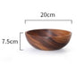Kitchen natural wooden bowl, perfect for household use as a fruit bowl or salad bowl. Suitable for home or restaurant, this food container is made from wooden utensils.