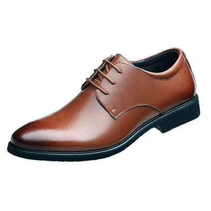 Mazefeng Men's Leather Shoes, Casual Top-Quality Oxfords, Genuine Leather Dress Shoes for Business and Formal Occasions, Plus Size Wedding Shoes in Size 44.
