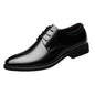 Mazefeng Men's Leather Shoes, Casual Top-Quality Oxfords, Genuine Leather Dress Shoes for Business and Formal Occasions, Plus Size Wedding Shoes in Size 44.