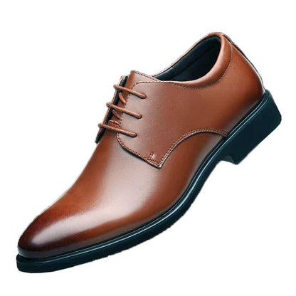 Mazefeng Men's Leather Shoes, Casual Top-Quality Oxfords, Genuine Leather Dress Shoes for Business and Formal Occasions, Plus Size Wedding Shoes in Size 44.