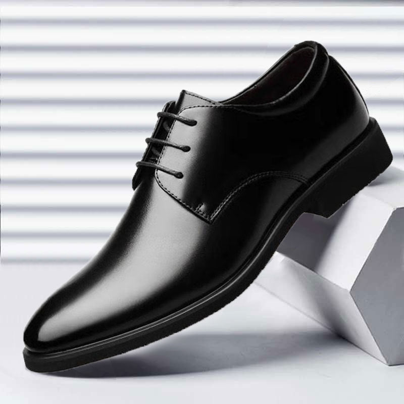 Mazefeng Men's Leather Shoes, Casual Top-Quality Oxfords, Genuine Leather Dress Shoes for Business and Formal Occasions, Plus Size Wedding Shoes in Size 44.
