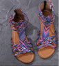 Colorful Lace Roman Plus Size Sandals