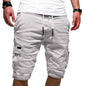 Men's casual jogger sports cargo shorts, perfect for workouts, gym sessions, or summer wear. Stylish and practical trousers for everyday men's clothing.