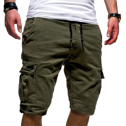 Men's casual jogger sports cargo shorts, perfect for workouts, gym sessions, or summer wear. Stylish and practical trousers for everyday men's clothing.