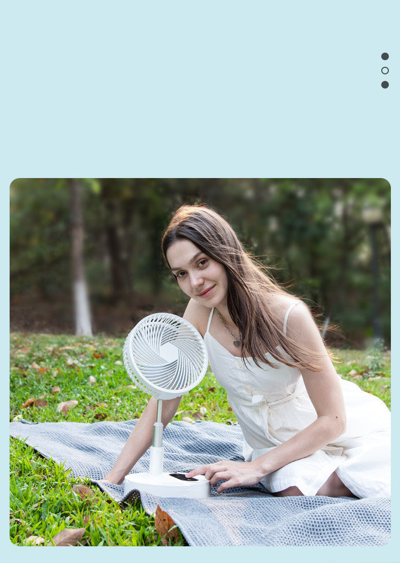 Portable Mini Fan with USB Charging and Retractable Design