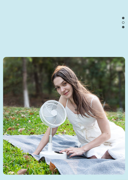 Portable Mini Fan with USB Charging and Retractable Design