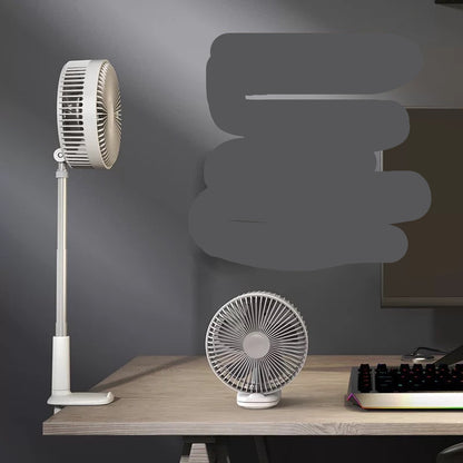 Portable Mini Fan with USB Charging and Retractable Design