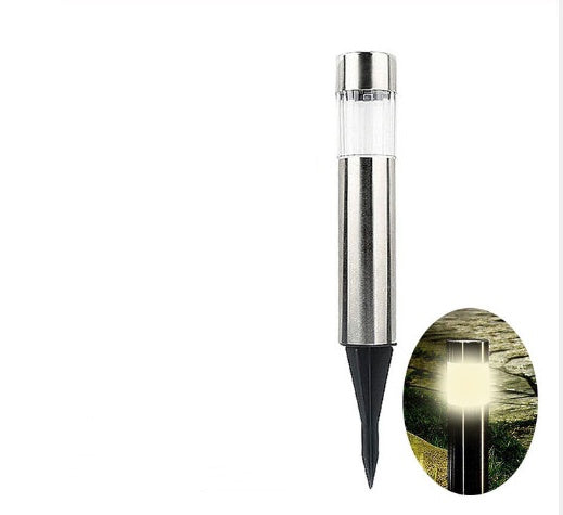 Cylindrical solar lawn light