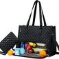 Convenient Commute New Lunch Bag Women's Insulated Lunch Box Women's Leak-proof Large Purse Diagonal Computer Storage