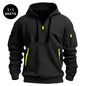 Dropped shoulder hooded sweatshirt for men and women, available in plus sizes. Loose pullover design with a trendy, fashionable style.