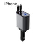 Metal Car Charger 100W Super-Fast Charging Car Cigarette Lighter USB And TYPE-C Adapter