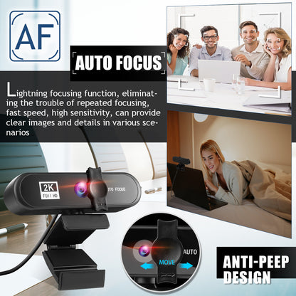 Beauty 4K Auto Focus Computer Camera Network USB Live Webcam