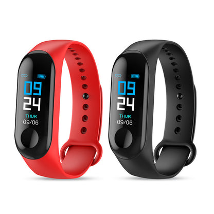 Compatible With, Smart Bracelet Heart Rate and Blood Pressure Exercise Meter Step Information Push Smart Reminder Color Bracelet