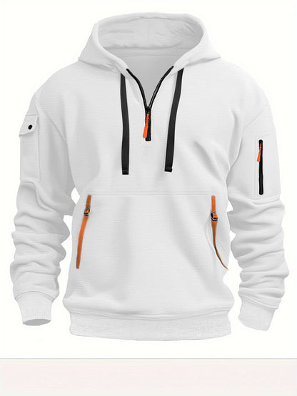 Dropped shoulder hooded sweatshirt for men and women, available in plus sizes. Loose pullover design with a trendy, fashionable style.