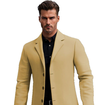 European and American Slim Lapel Coat