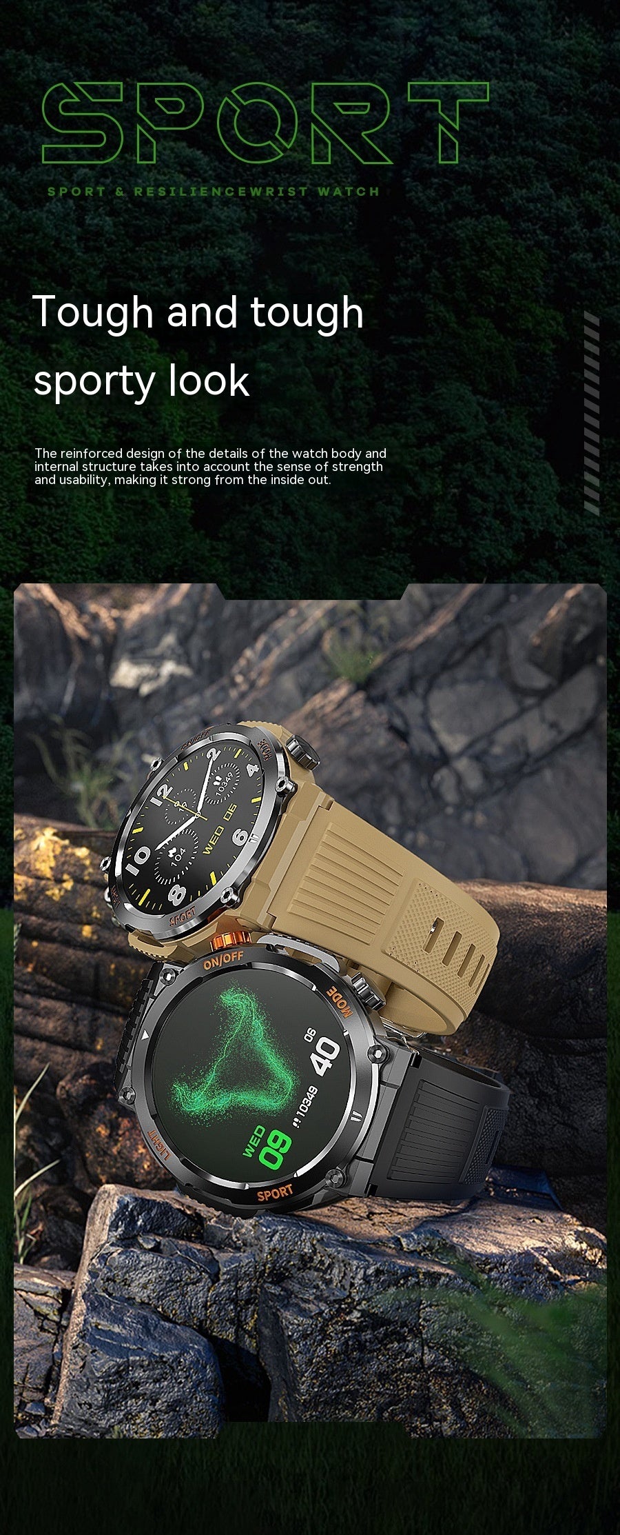 Fashionable, sporty smartwatches with personality.