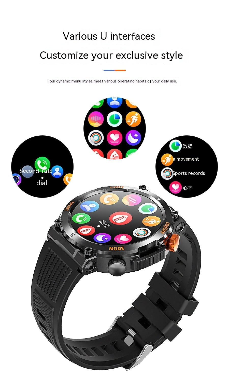 Fashionable, sporty smartwatches with personality.