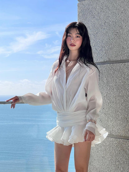 Lotus Leaf Women's Shirt Dress