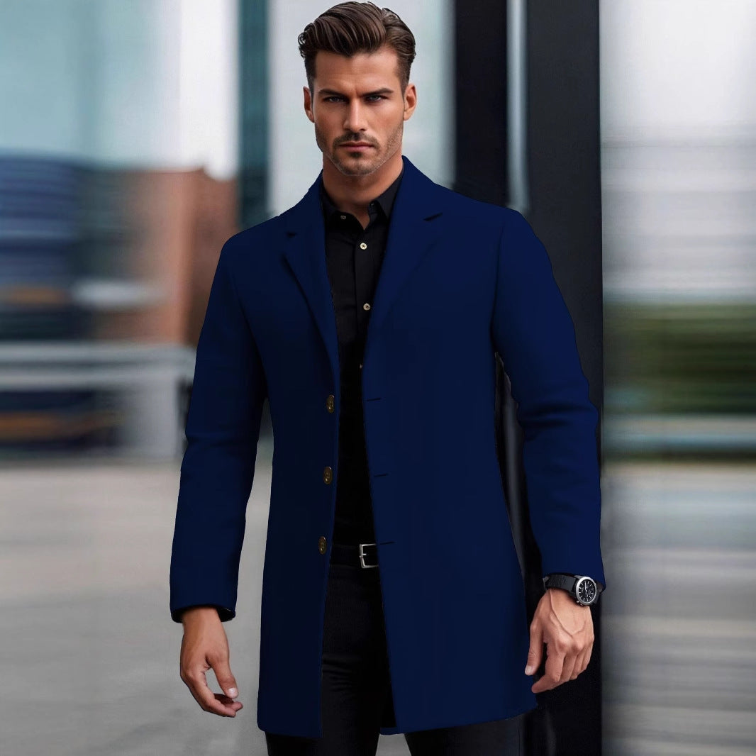 European and American Slim Lapel Coat