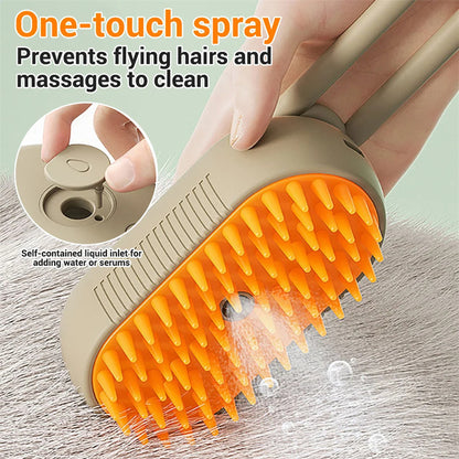 Cat Steam Brush, Steamy Dog Brush, 3-in-1 Electric Spray Cat Hairbrushes for Massage, Pet Grooming Comb, Hair Removal Combs, Pet Products.